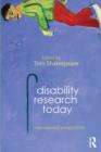 Disability Research Today : International Perspectives - Book