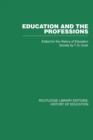 Education and the Professions - Book