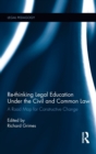 Re-thinking Legal Education under the Civil and Common Law : A Road Map for Constructive Change - Book