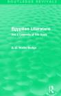 Egyptian Literature (Routledge Revivals) : Vol. I: Legends of the Gods - Book