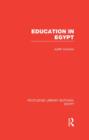 Education in Egypt (RLE Egypt) - Book