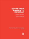 Egypt from Nasser to Mubarak (RLE Egypt) : A Flawed Revolution - Book