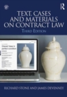 Text, Cases and Materials on Contract Law - Book