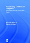 Questioning Architectural Judgment : The Problem of Codes in the United States - Book