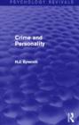 Crime and Personality - Book