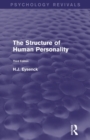 The Structure of Human Personality (Psychology Revivals) - Book