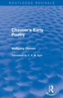 Chaucer's Early Poetry (Routledge Revivals) - Book