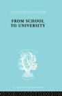 From School to University : A Study with Special Reference to University Entrance - Book