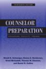Counselor Preparation : Programs, Faculty, Trends - Book
