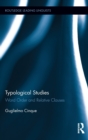 Typological Studies : Word Order and Relative Clauses - Book