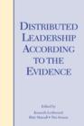 Distributed Leadership According to the Evidence - Book