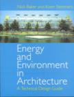 Energy and Environment in Architecture : A Technical Design Guide - Book