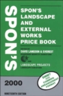 Spon's Landscape and External Works Price Book 2000 - Book