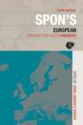 Spon's European Construction Costs Handbook - Book