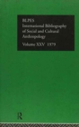 IBSS: Anthropology: 1979 Vol 25 - Book