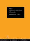 IBSS: Economics: 1983 Volume 32 - Book