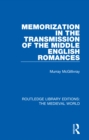 Memorization in the Transmission of the Middle English Romances - eBook