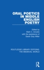 Oral Poetics in Middle English Poetry - eBook