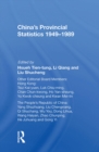 China's Provincial Statistics, 1949-1989 - eBook