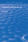 Explanation, Quantity and Law - eBook