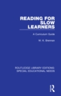 Reading for Slow Learners : A Curriculum Guide - eBook