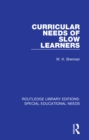 Curricular Needs of Slow Learners - eBook