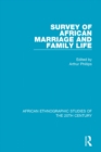 Survey of African Marriage and Family Life - eBook