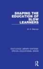 Shaping the Education of Slow Learners - eBook