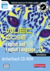WJEC GCSE English and English Language Foundation Active Teach CD-ROM - Book