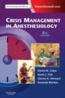 Crisis Management in Anesthesiology - Book