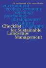 Checklist for Sustainable Landscape Management : Final Report of the EU Concerted Action AIR3-CT93-1210 - Book