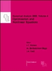 Nonlinear Equations and Optimisation : Volume 4 - Book