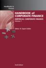 Handbook of Empirical Corporate Finance SET : Volume 2 - Book