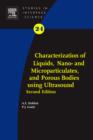 Characterization of Liquids, Nano- and Microparticulates, and Porous Bodies using Ultrasound : Volume 24 - Book