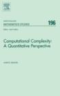 Computational Complexity: A Quantitative Perspective : Volume 196 - Book