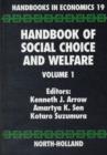 Handbook of Social Choice and Welfare : Volume 19 - Book