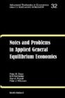 Notes and Problems in Applied General Equilibrium Economics : Volume 32 - Book