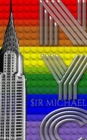 Rainbow pride Flag Iconic Chrysler Building New York City Sir Michael Huhn Artist Drawing Journal : Chrysler Building New York City Sir Michael Huhn Artist Drawing Journal - Book