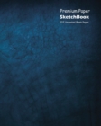 Premium Paper Sketchbook Large 8 x 10 Inch, 100 Sheets Blue Cover - Book