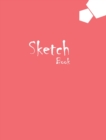 Sketchbook Large 8 x 10 Premium, Uncoated (75 gsm) Paper, Pink Cover - Book