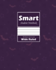 Smart Student Notebook, Wide Ruled 8 x 10 Inch, Grade School, Large 100 Sheet, Purple Cover - Book