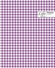 Checkered II Pattern Composition Notebook Wide Large 100 Sheet Purple Cover - Book