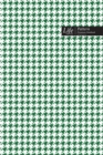 Checkered II Pattern Composition Notebook, Stylish Portable Write-In Journal, 144 Sheets Green Cover - Book