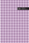 Checkered II Pattern Composition Notebook, Stylish Portable Write-In Journal (A5), 144 Sheets Purple Cover - Book