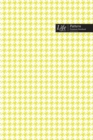 Checkered II Pattern Composition Notebook, Dotted Lines, Wide Ruled Medium Size 6 x 9 Inch (A5), 144 Sheets YellowCover - Book