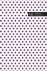 Dots Pattern Composition Notebook, Dotted Lines, Wide Ruled Medium Size 6 x 9 Inch (A5), 144 Sheets Purple Cover - Book