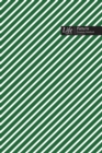Striped Pattern Composition Notebook, Dotted Lines, Wide Ruled Medium Size 6 x 9 Inch (A5), 144 Sheets Green Cover - Book