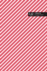 Striped Pattern Composition Notebook, Dotted Lines, Wide Ruled Medium Size 6 x 9 Inch (A5), 144 Sheets Pink Cover - Book