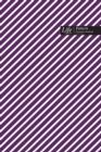 Striped Pattern Composition Notebook, Dotted Lines, Wide Ruled Medium Size 6 x 9 Inch (A5), 144 Sheets Purple Cover - Book