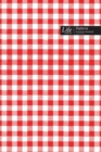 Tartan Pattern Composition Notebook, Dotted Lines, Wide Ruled Medium Size 6 x 9 Inch (A5), 144 Sheets Red Cover - Book